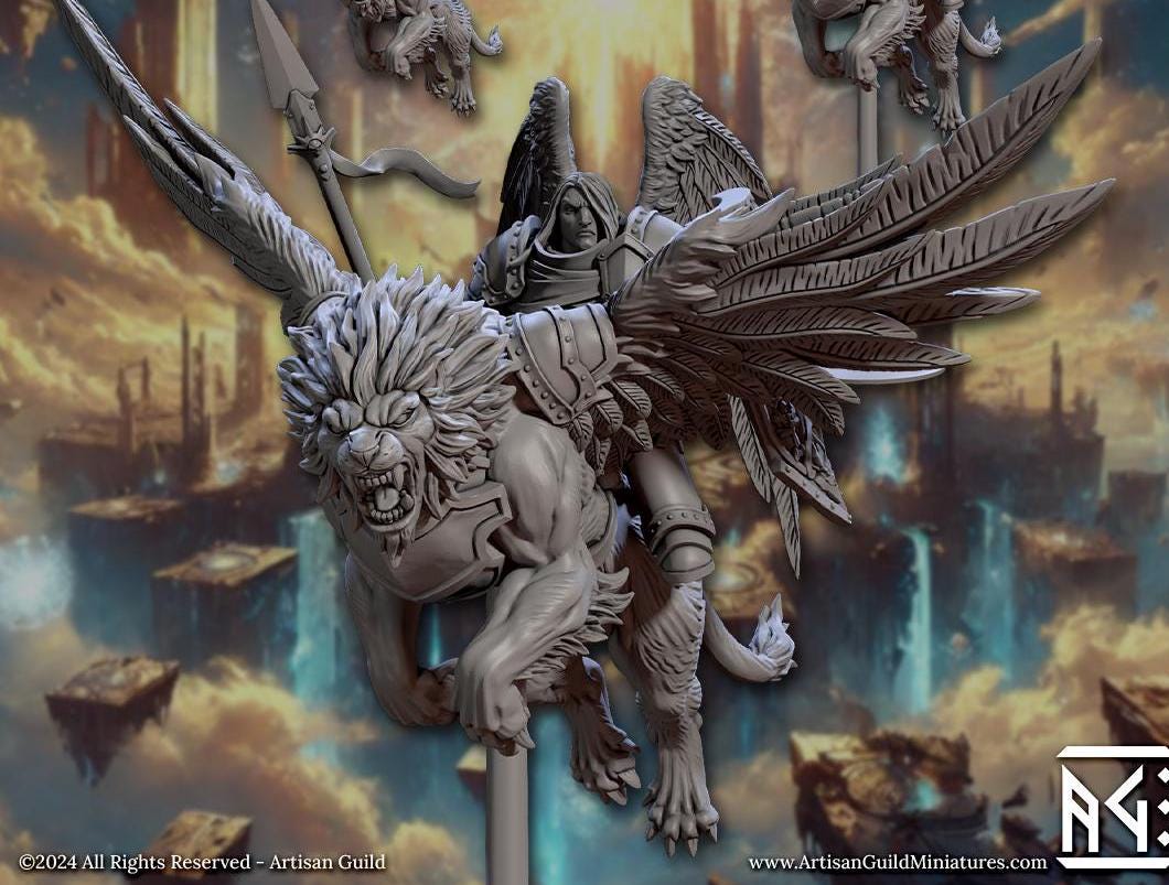 Malakim Lionriders - Winged Riders (4 Variants Available) - Artisan Guild