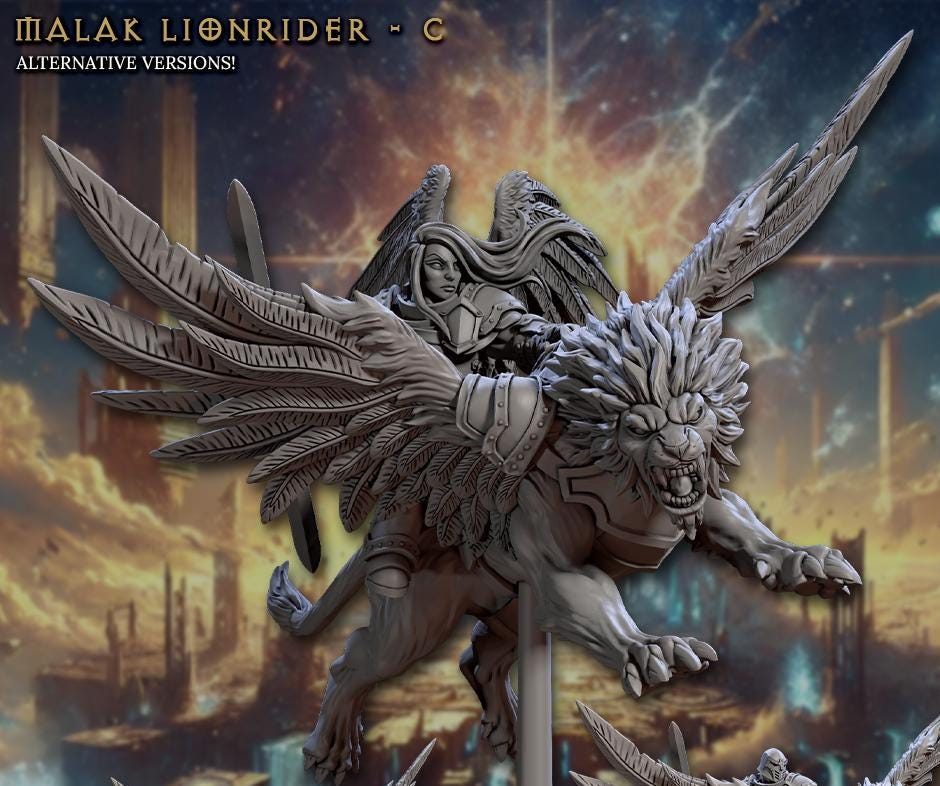 Malakim Lionriders - Winged Riders (4 Variants Available) - Artisan Guild