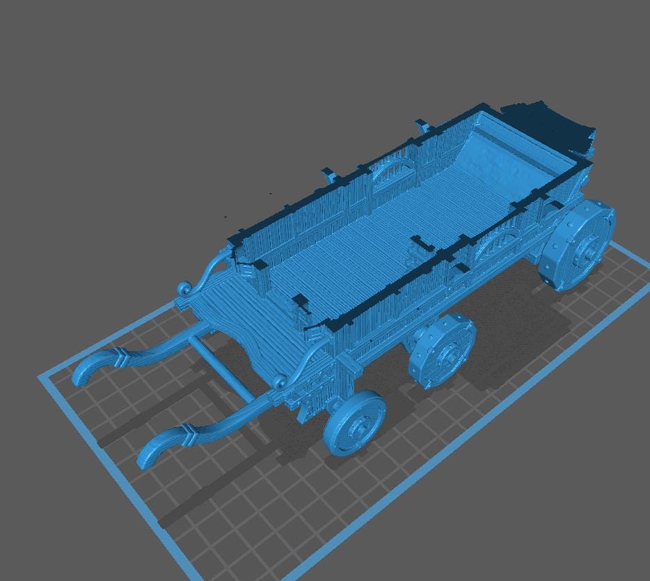 Wooden Wagon - Epic Miniatures
