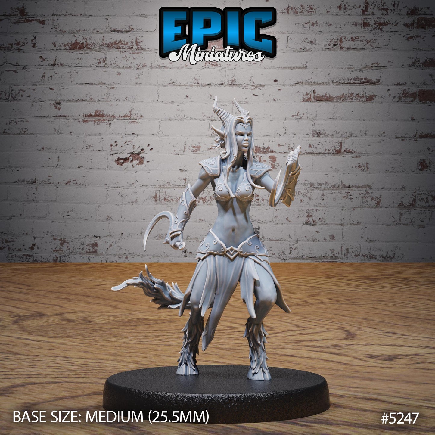Satyr Tiefling Female (4 Variants Available) - Epic Miniatures