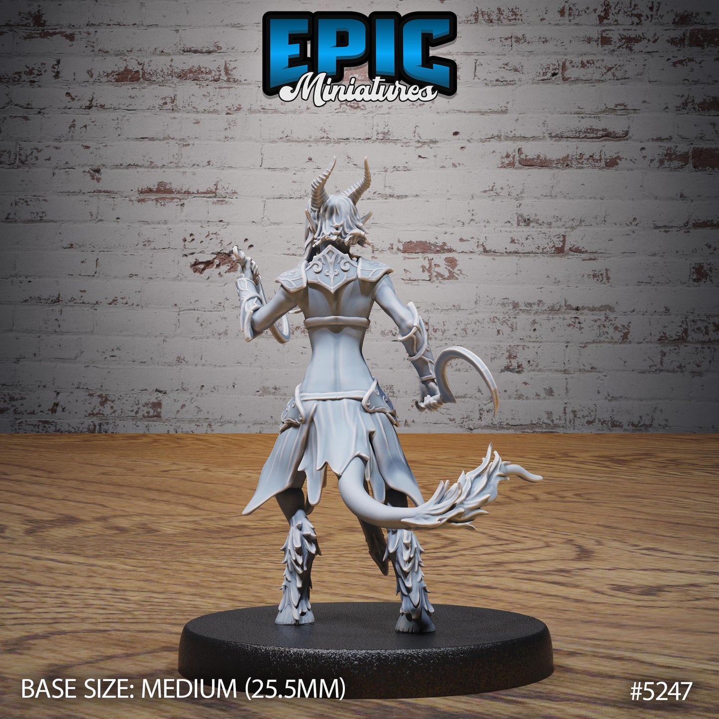 Satyr Tiefling Female (4 Variants Available) - Epic Miniatures