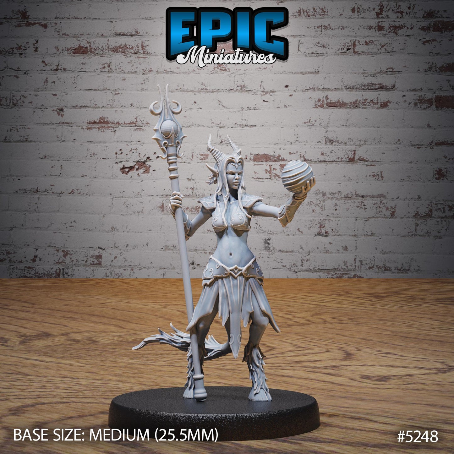 Satyr Tiefling Female (4 Variants Available) - Epic Miniatures