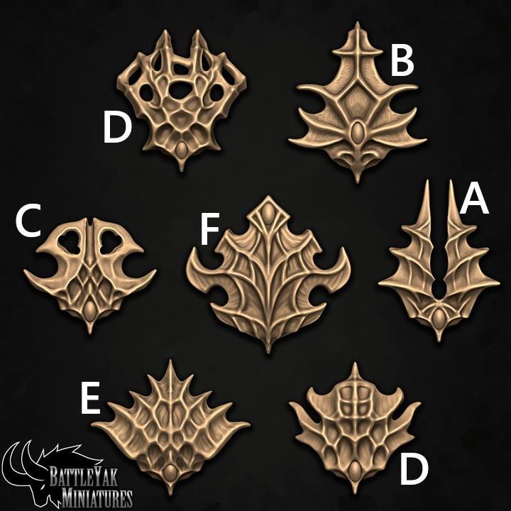 Dioraz Deepmind Mantles, Customisation Pack - 32mm Scale (7 Variants Available) - Battle Yak