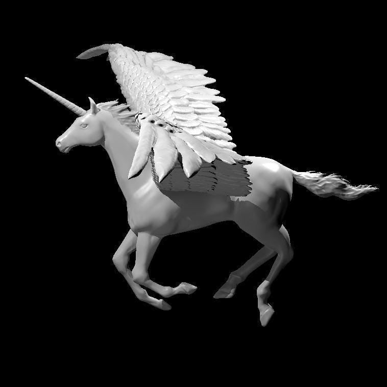 Pegasus and Alicorn (3 Variants Available) - MZ4250