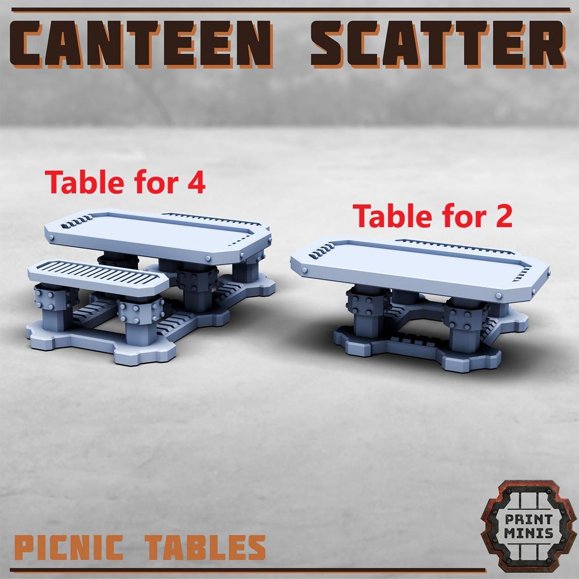 Canteen Scatter Set, 32mm Scale (8 Variants Available) - Print Minis