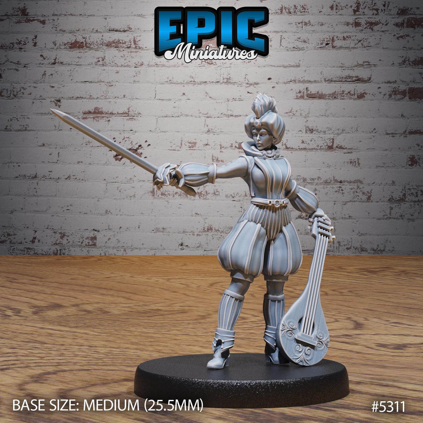 Bard Adventurer (3 Variants Available) - Epic Miniatures