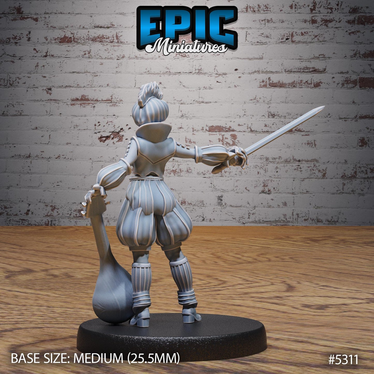 Bard Adventurer (3 Variants Available) - Epic Miniatures
