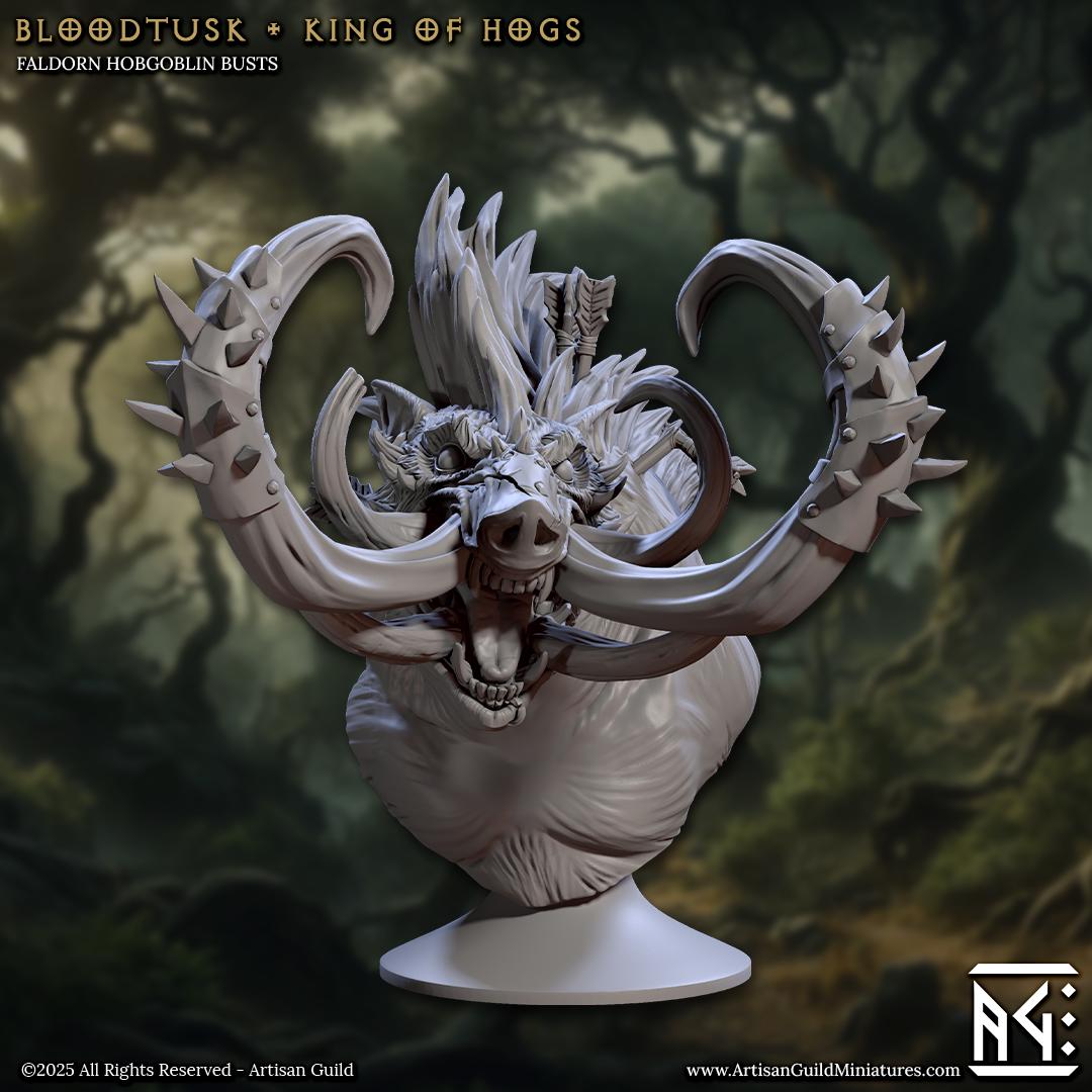 Bloodtusk, the Hog King Bust - Artisan Guild