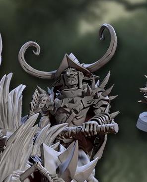Warchief Girroz riding Bloodtusk, King of the Hogs - Artisan Guild