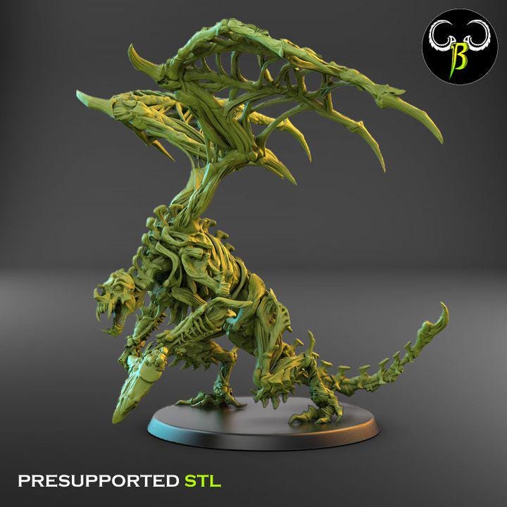 Goregyls, Bone Gargoyles - Axe Squad (4 Variants Available) - Clay Beast Creations