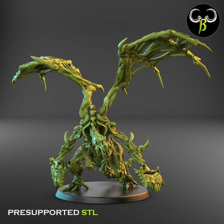 Goregyls, Bone Gargoyles - Dual Wielding Squad (4 Variants Available) - Clay Beast Creations