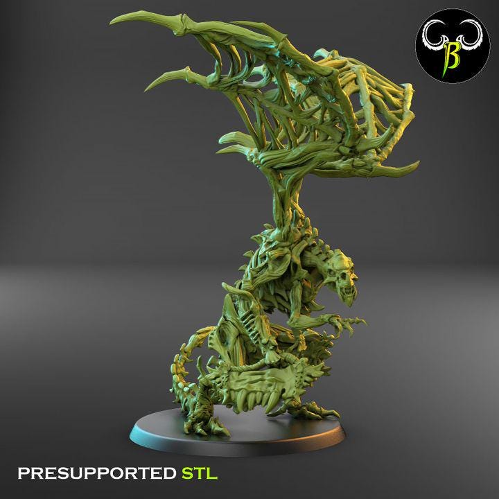Goregyls, Bone Gargoyles - Dual Wielding Squad (4 Variants Available) - Clay Beast Creations