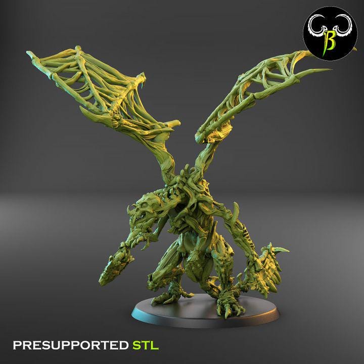Goregyls, Bone Gargoyles - Dual Wielding Squad (4 Variants Available) - Clay Beast Creations