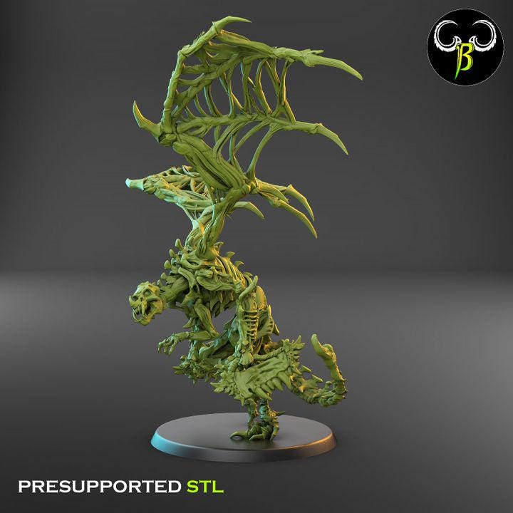 Goregyls, Bone Gargoyles - Dual Wielding Squad (4 Variants Available) - Clay Beast Creations