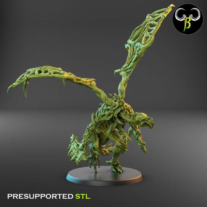 Goregyls, Bone Gargoyles - Dual Wielding Squad (4 Variants Available) - Clay Beast Creations