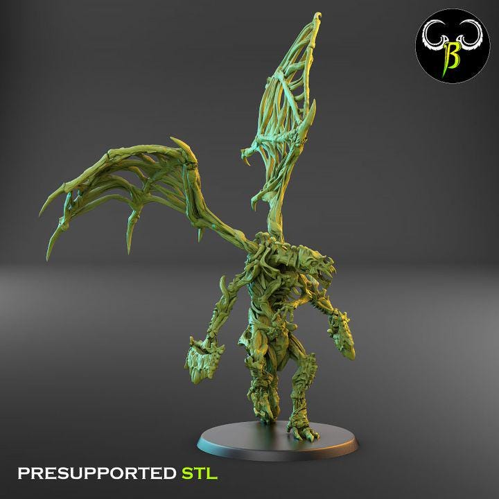 Goregyls, Bone Gargoyles - Dual Wielding Squad (4 Variants Available) - Clay Beast Creations