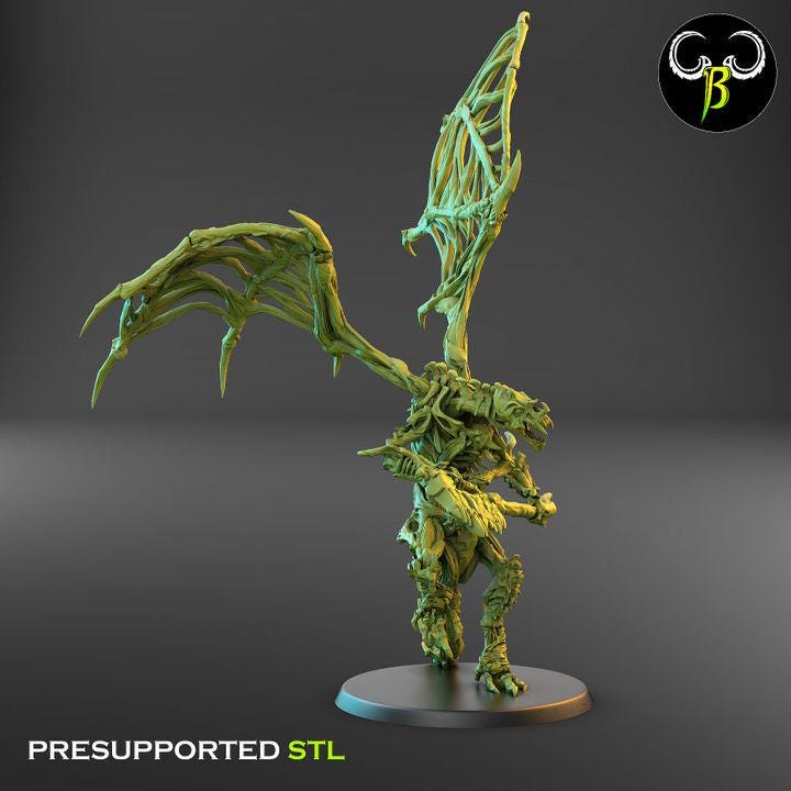 Goregyls, Bone Gargoyles - Axe Squad (4 Variants Available) - Clay Beast Creations