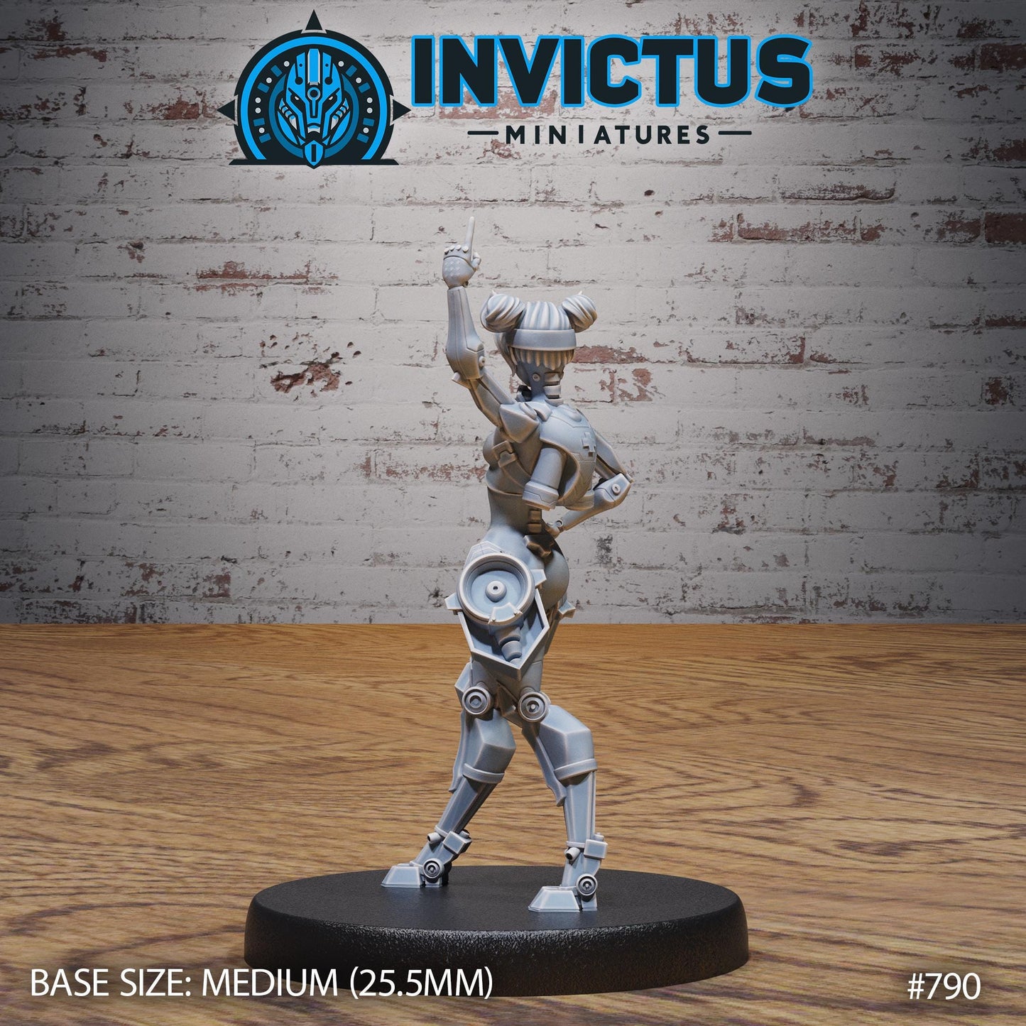 Racing Flag Girl (4 Variants Available) - Invictus Miniatures