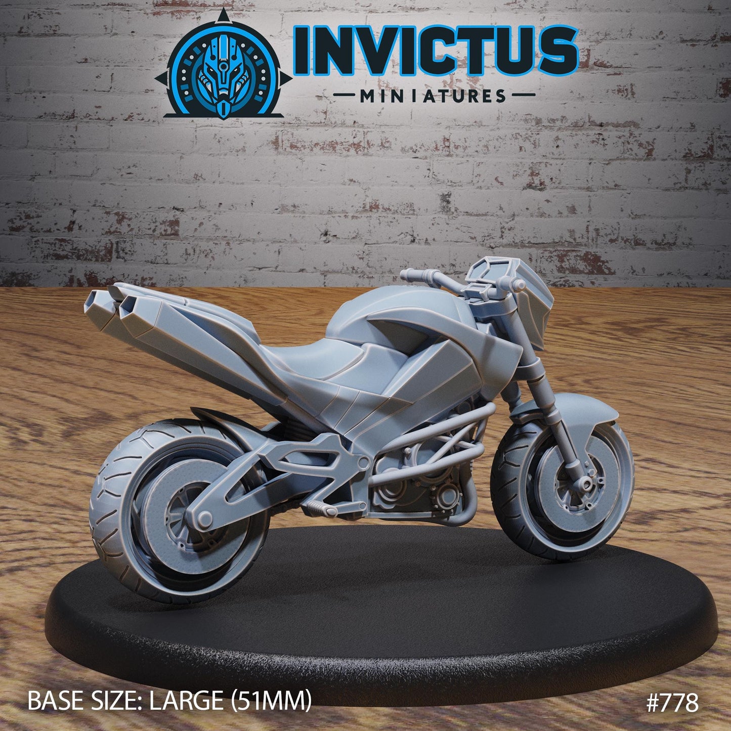 Bike Robot (2 Variants Available) - Invictus Miniatures