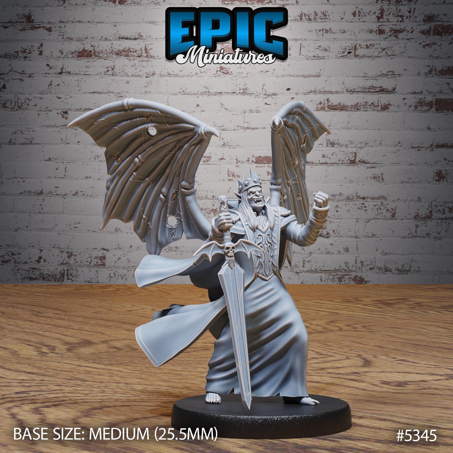Vampire King, Winged (3 Variants Available) - Epic Miniatures