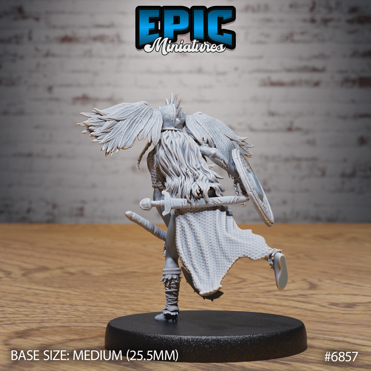Hel Valkyre, Undead Valkyrie (3 Variants Available) - Epic Miniatures