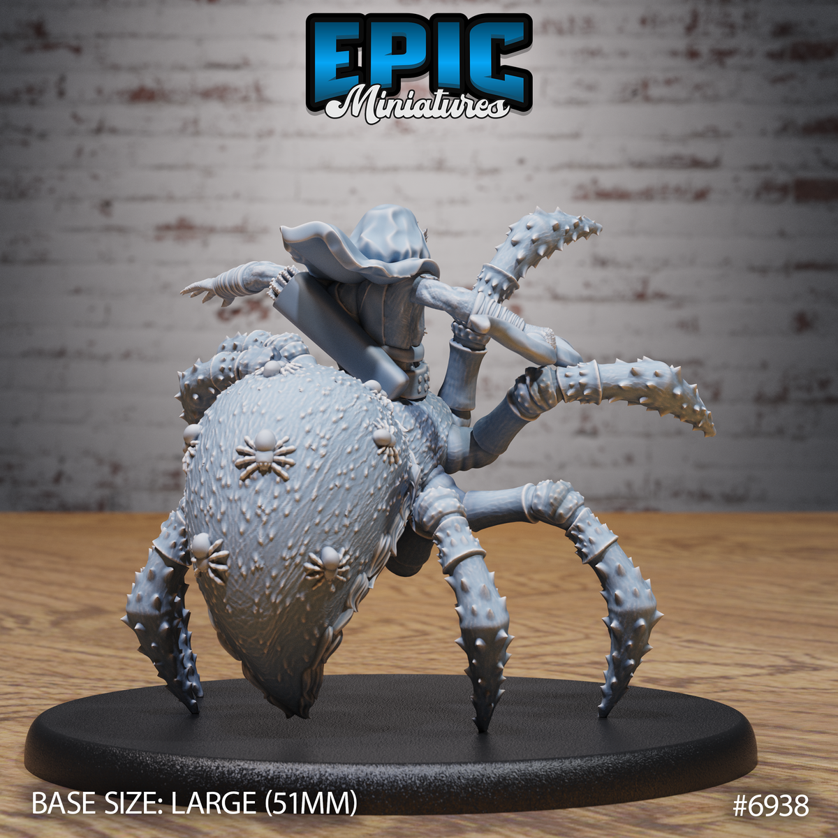 Dwarf Drider, Spider-Dwarf Creature (3 Variants Available) - Epic Miniatures