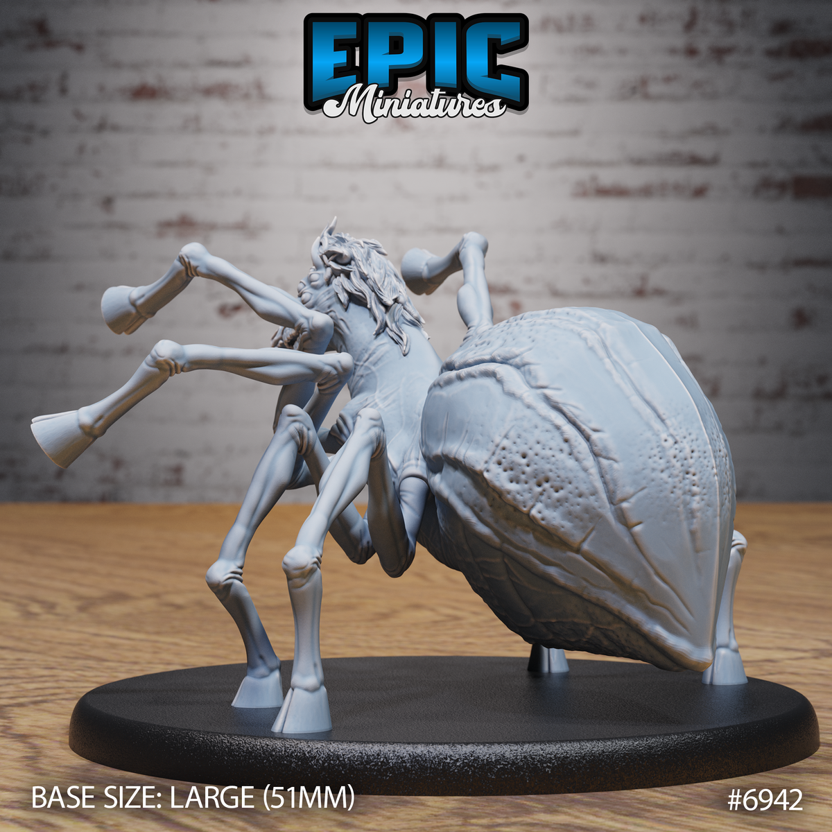 Horse Spider, Nightmare Chimera Creature (3 Variants Available) - Epic Miniatures