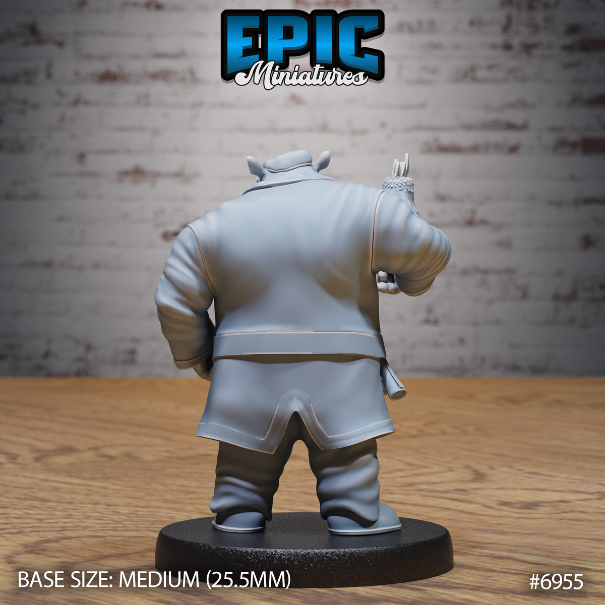 Hippo Pirate (3 Variants Available) - Epic Miniatures