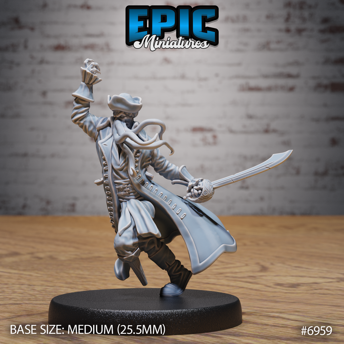 Mind Pirate Captain (3 Variants Available) - Epic Miniatures