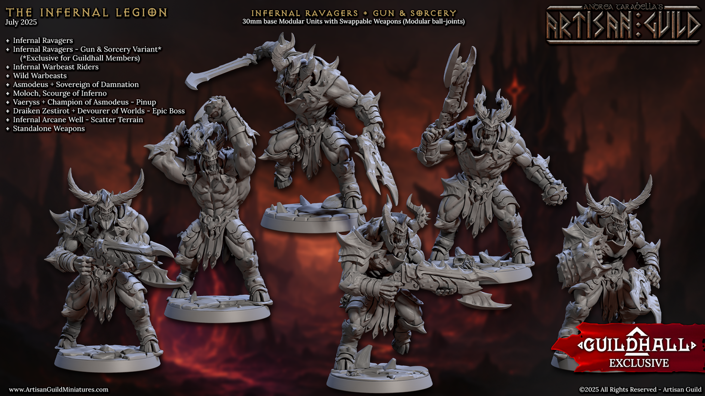 Basarakh, Infernal Ravagers, Guns & Sorcery Set (6 Variants Available) - Artisan Guild