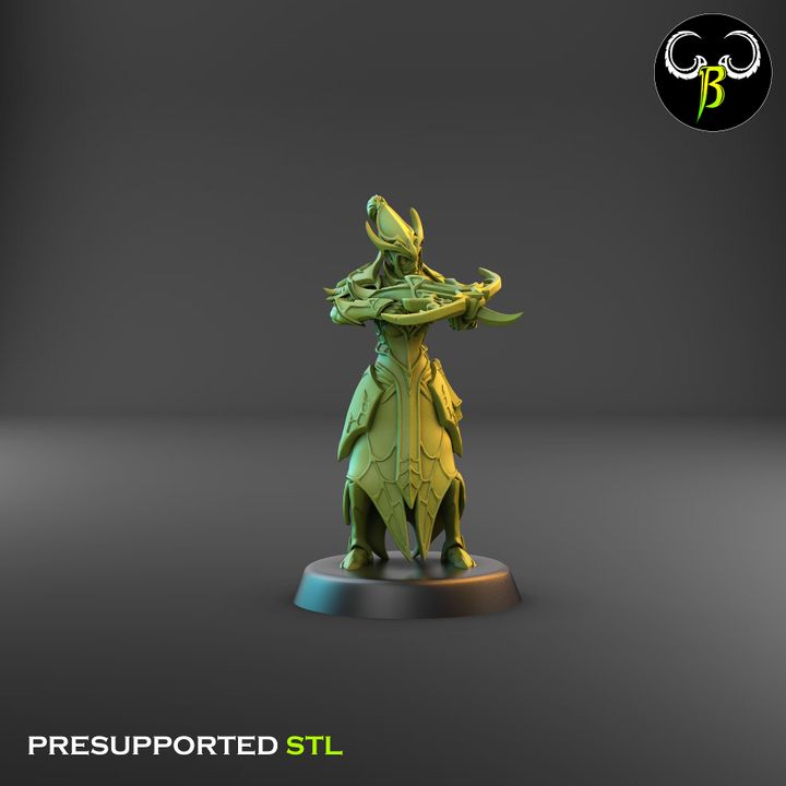 Cultists of the Web - Ranged, Dark Elf Crossbow Squad 1 (4 Variants Available) - Clay Beast Creations