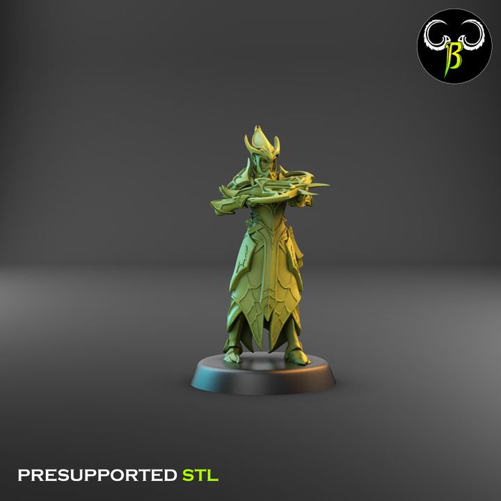 Cultists of the Web - Ranged, Dark Elf Crossbow Squad 2 (4 Variants Available) - Clay Beast Creations