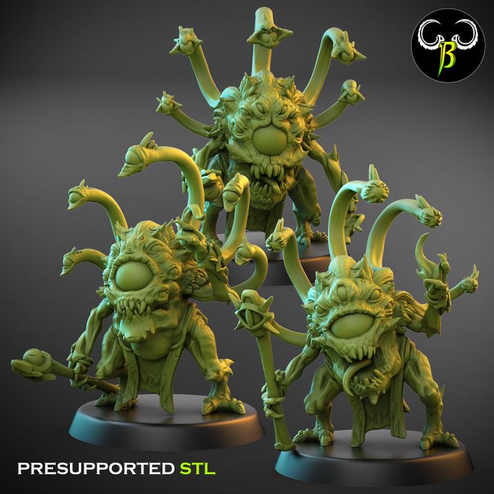 DiscEyeples, Set 2 (3 Variants Available) - Clay Beast Creations