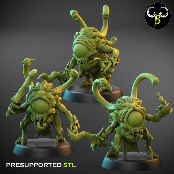 Eyecolites, Set 1 (3 Variants Available) - Clay Beast Creations