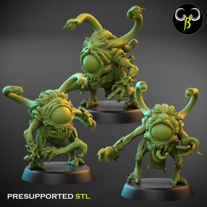 Eyecolites, Set 2 (3 Variants Available) - Clay Beast Creations