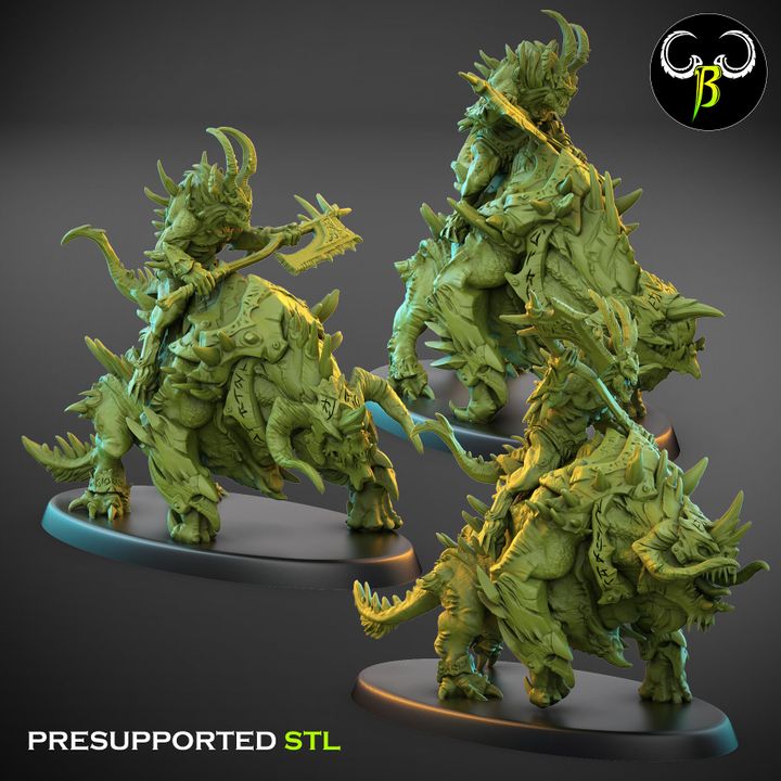 Gore Riders, Set 1 (3 Variants Available) - Clay Beast Creations