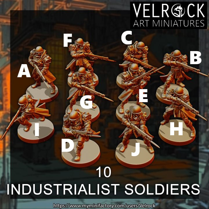 Industrialist Soldiers (10 Variants Available) - Velrock