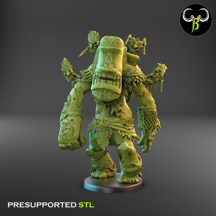 Living Totem with Tikki Pilots (2 Variants Available) - Clay Beast Creations