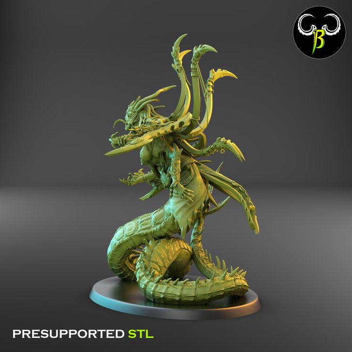 Orphidian Tormentors - Snake Demons (2 Variants Available) - Clay Beast Creations