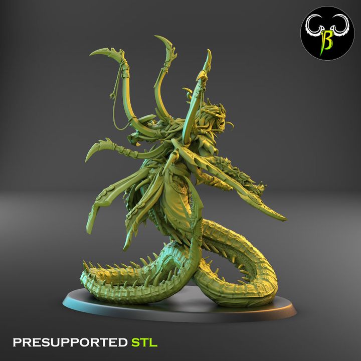 Orphidian Tormentors - Snake Demons (2 Variants Available) - Clay Beast Creations