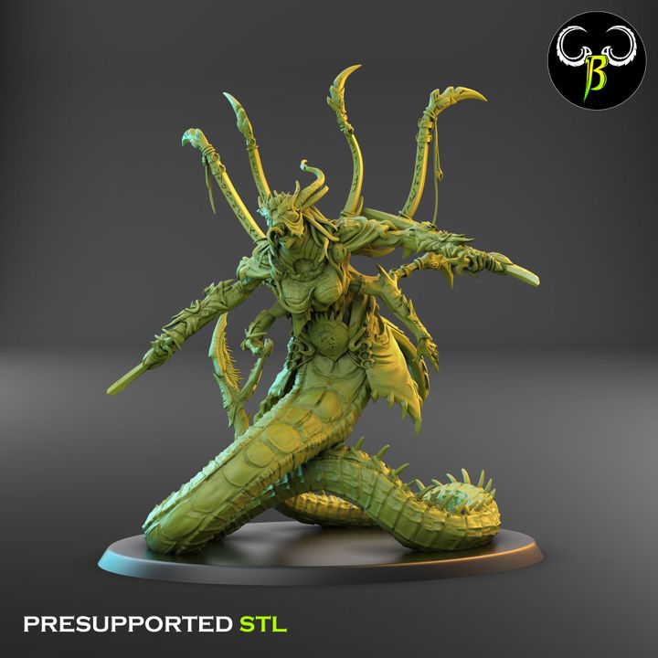Orphidian Tormentors - Snake Demons (2 Variants Available) - Clay Beast Creations