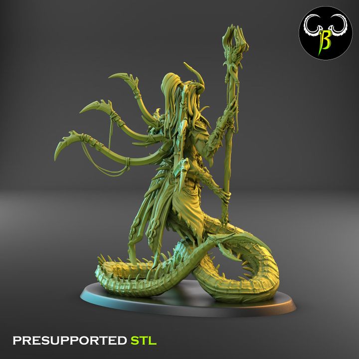 Orphidian Tormentors - Snake Demons (2 Variants Available) - Clay Beast Creations