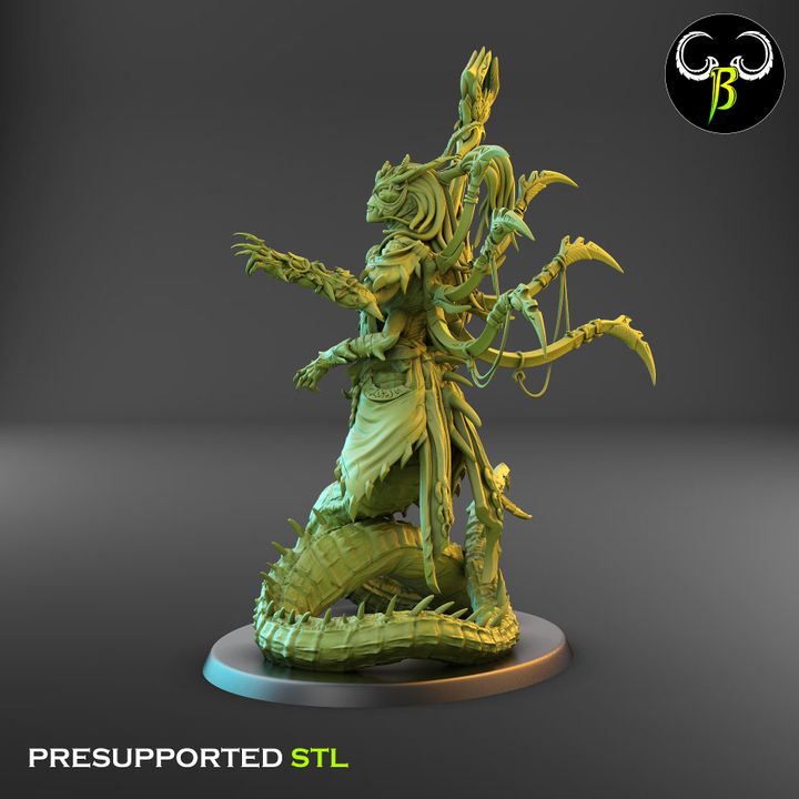 Orphidian Tormentors - Snake Demons (2 Variants Available) - Clay Beast Creations