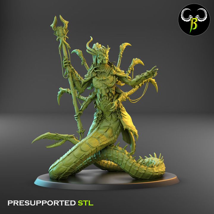 Orphidian Tormentors - Snake Demons (2 Variants Available) - Clay Beast Creations