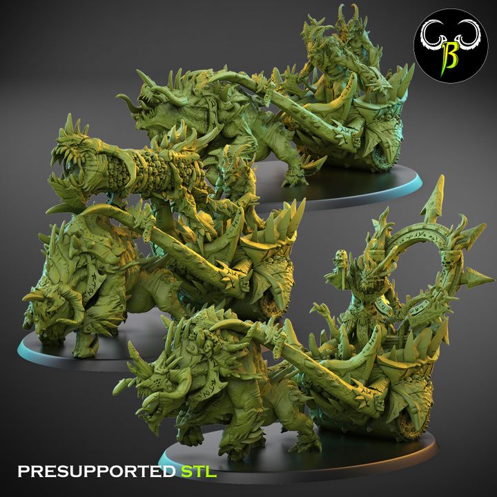 Raging Chariots (3 Variants Available) - Clay Beast Creations