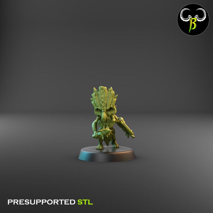 Shore Warriors, Blade Squad - Tikki Folk Melee Fighters (9 Variants Available) - Clay Beast Creations