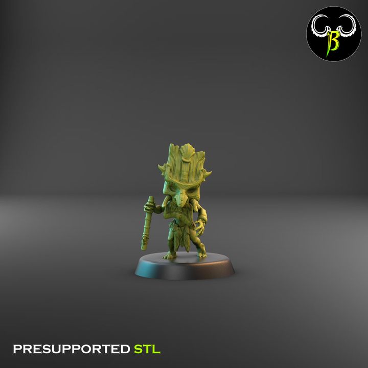 Shore Warriors, Blowpipe Squad - Tikki Folk Ranged Fighters (9 Variants Available) - Clay Beast Creations