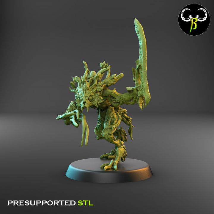 Vine Spirits - Sword Squad (7 Variants Available) - Clay Beast Creations
