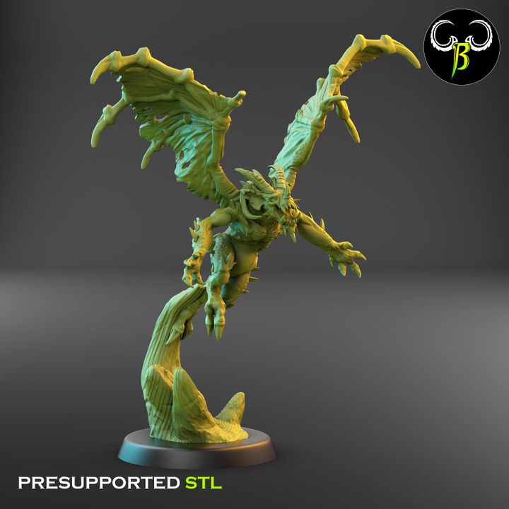Winged Shadows, Set 2 (5 Variants Available) - Clay Beast Creations
