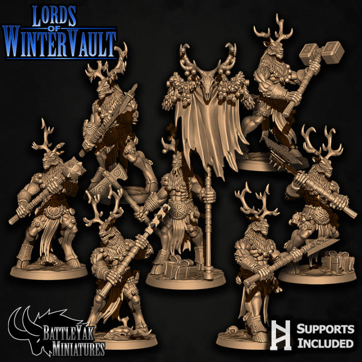 Banedeer Slaypack - Reindeer Folk Warriors (7 Variants Available) - Battle Yak